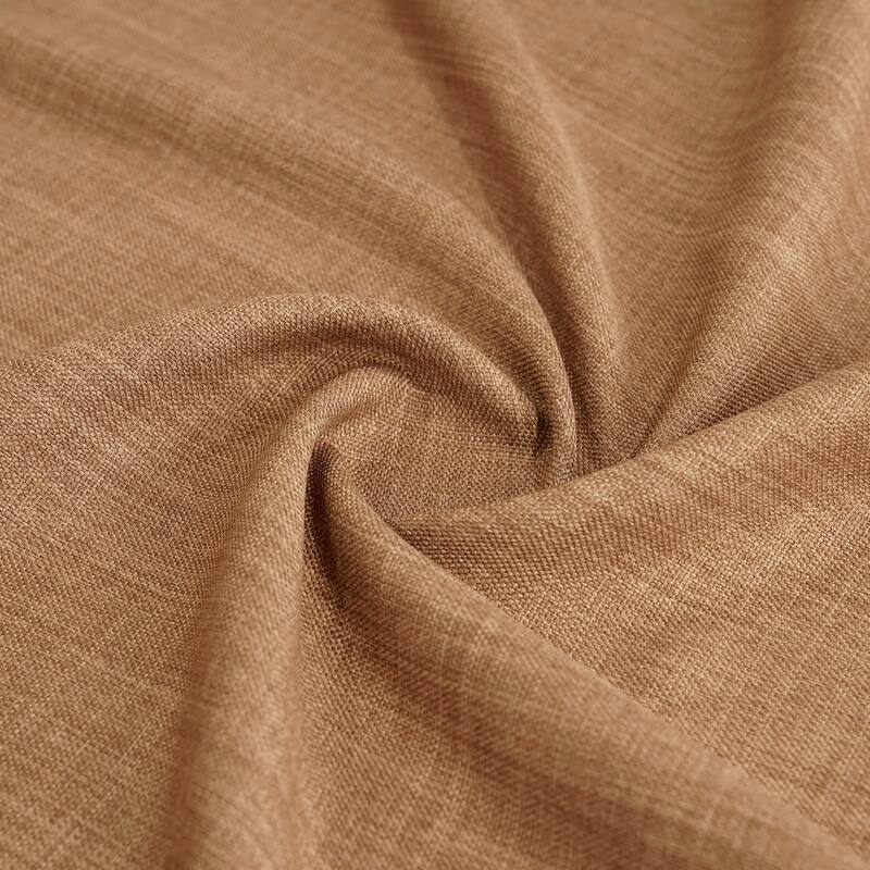 Exclusive Fabrics Grommet Textured Faux Linen Room Darkening Curtains for Bedroom & Living Room Curtains (1 Panel)