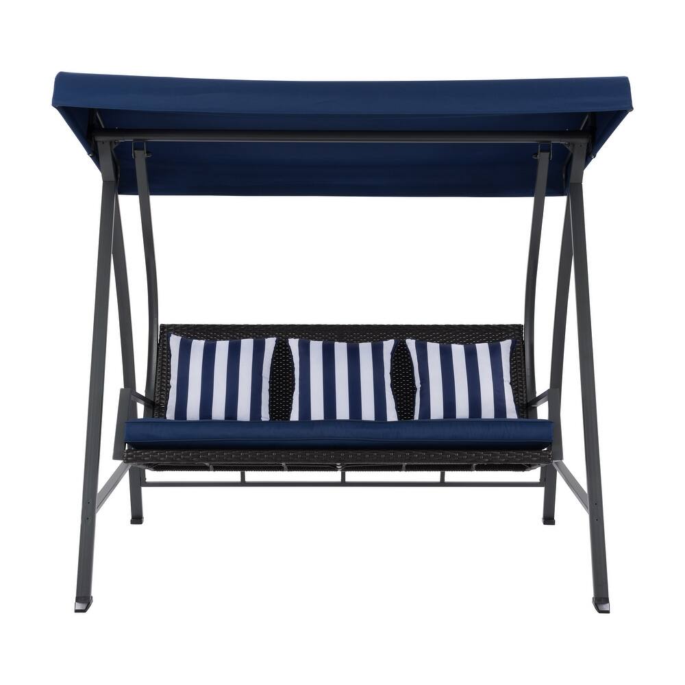 CorLiving 3-Seat Patio Swing with Canopy