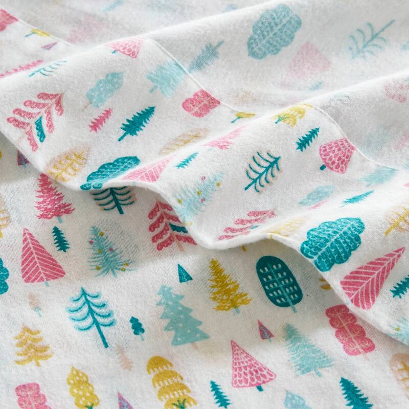 Intelligent Design Cozy Soft Cotton Flannel Printed Sheet Set