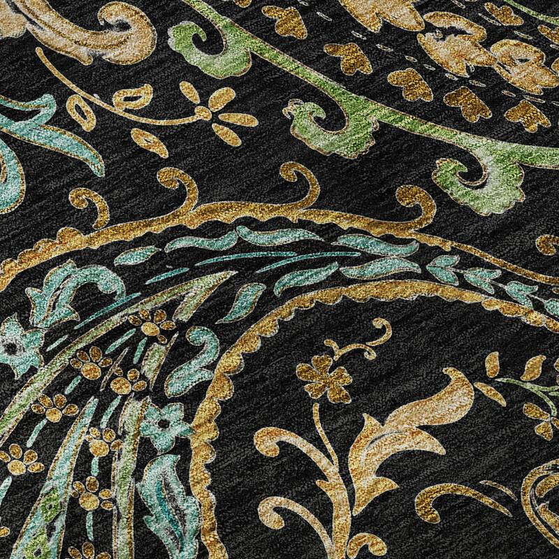Premium Washable Super Soft Traditional Paisley Mayfield Rug