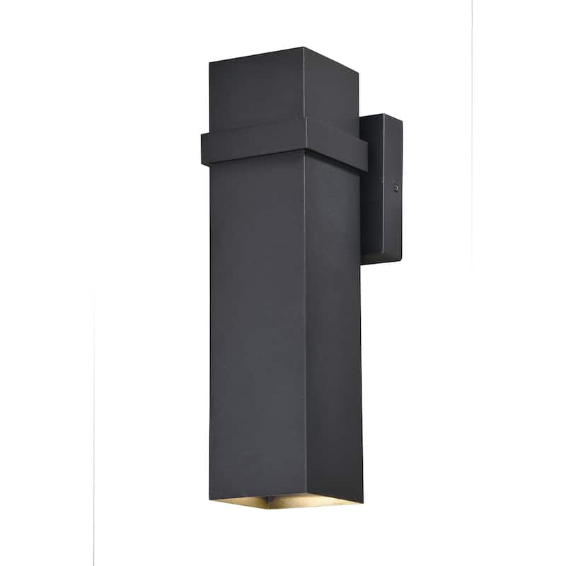 Vaxcel Lighting Lavage 14" Tall Integrated LED Outdoor Wall Sconce - Textured Black