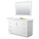 Option White, Gold Trim, White Quartz Top