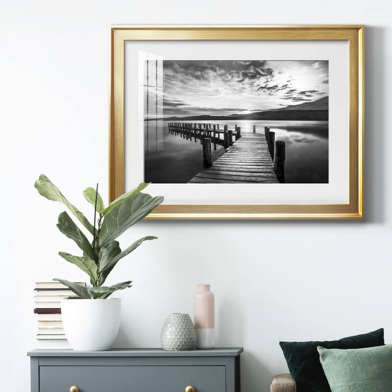 Evening Dock Premium Framed Print - Ready to Hang