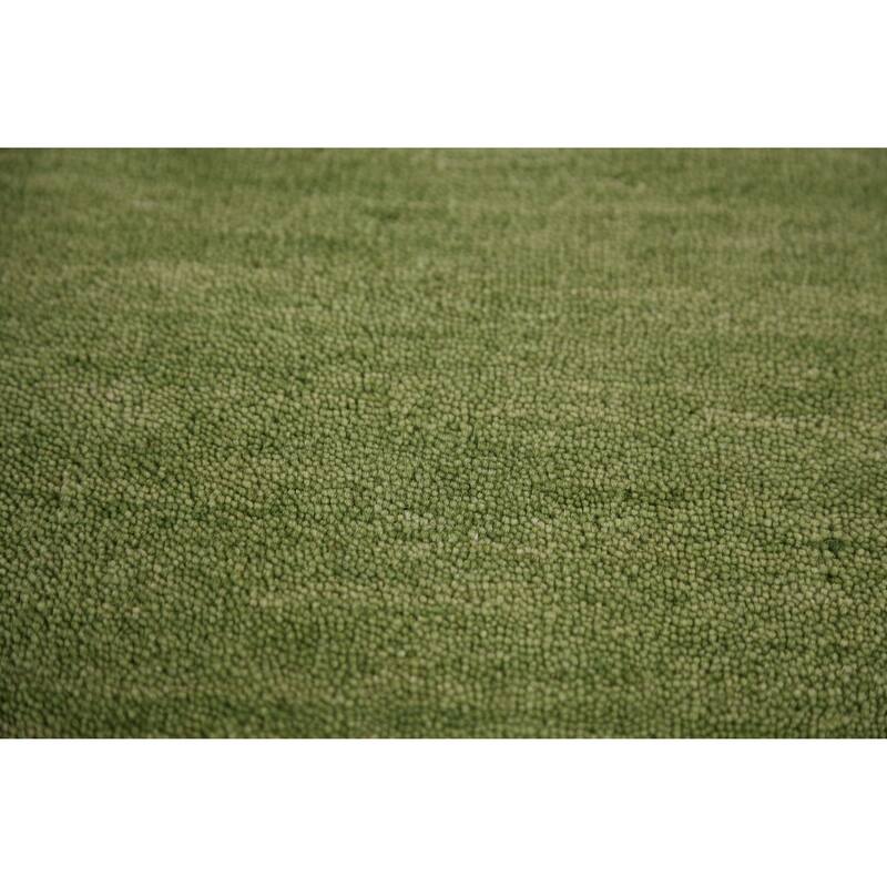 Hand Knotted Oriental 100% Wool Carpet Tribal Animal Pictorial Green Gabbeh Area Rug - 7' 7'' X 5' 4''