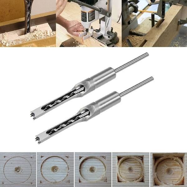 Shop Square Hole Drill Bit 3 8 Hollow Chisel Mortiser Auger