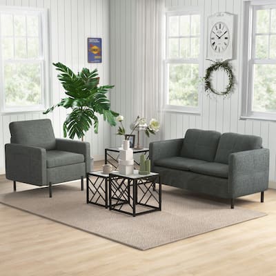 Nesting Coffee Tables Set of 3, Square End Tables