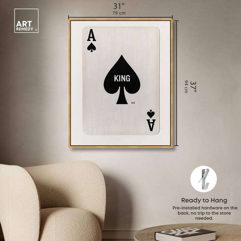 King of Spades Canvas by Art Remedy