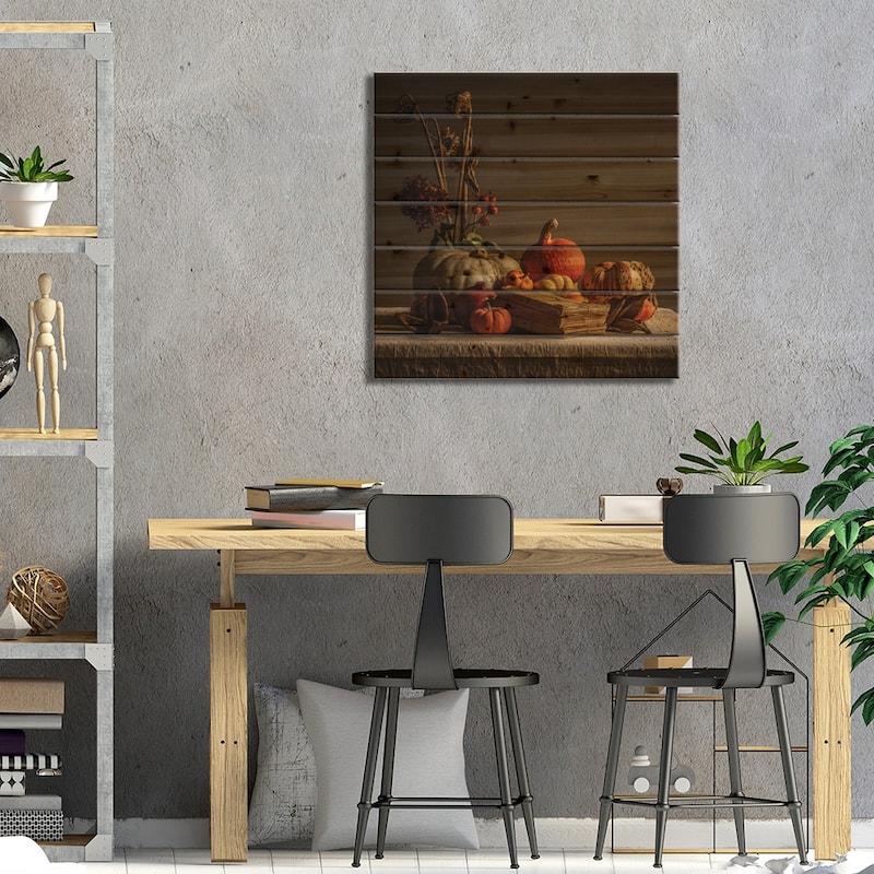 Still Life Print On Wood by Mark Gemmell - Multi-Color