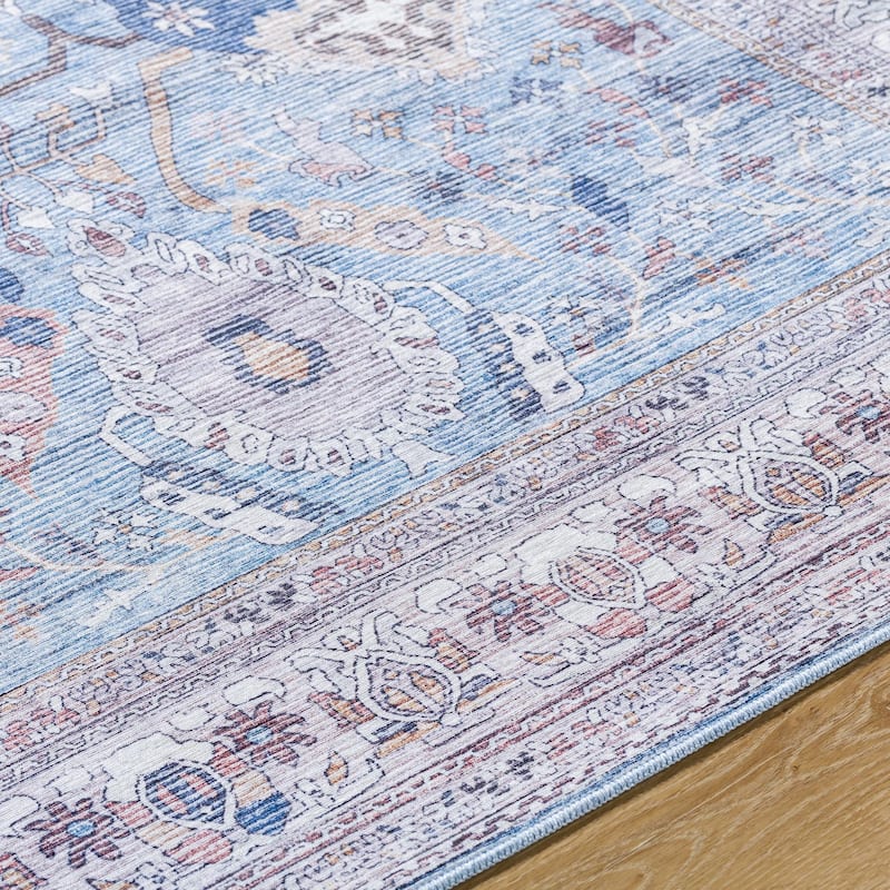 Livabliss Georgina Washable Traditional Area Rug