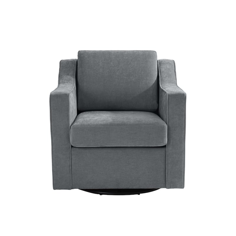 30" W Modern Accent Swivel Chair Comfy Upholstered Armchair Set of 2