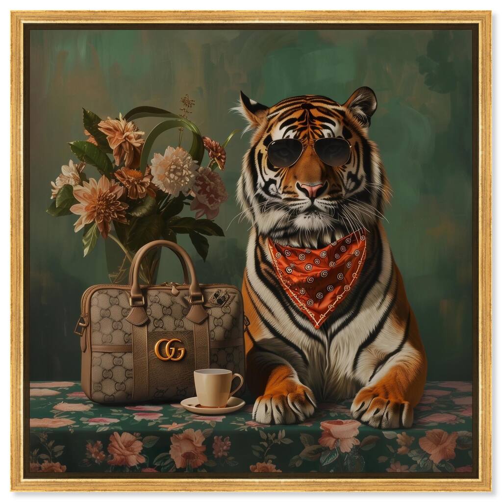 Fanciful Tiger Canvas by Art Remedy