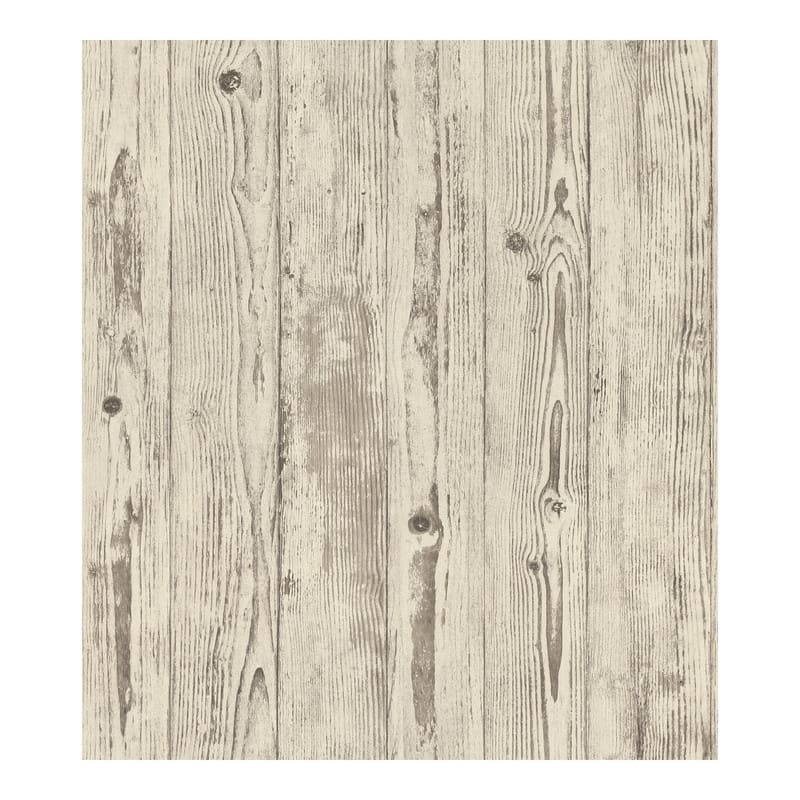 Advantage Albright Ivory Weathered Oak Panels Wallpaper - 21 x 396 x 0.025