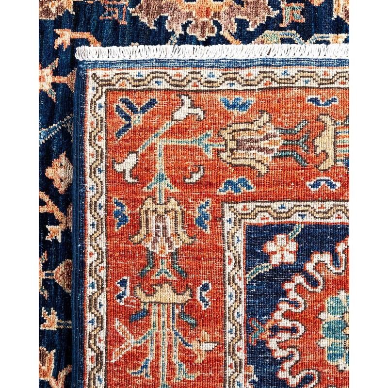 Serapi One-of-a-Kind Hand-Knotted Area Rug - Blue, 6' 2" x 9' 1" - 6' 2" x 9' 1"