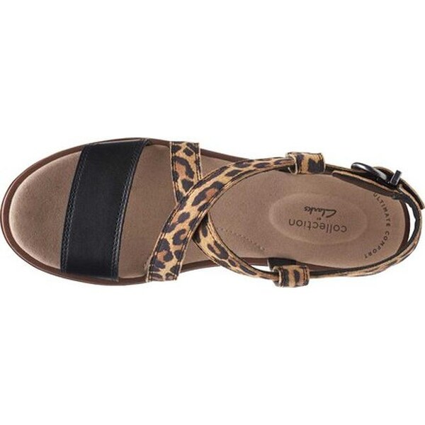 clarks leopard sandals