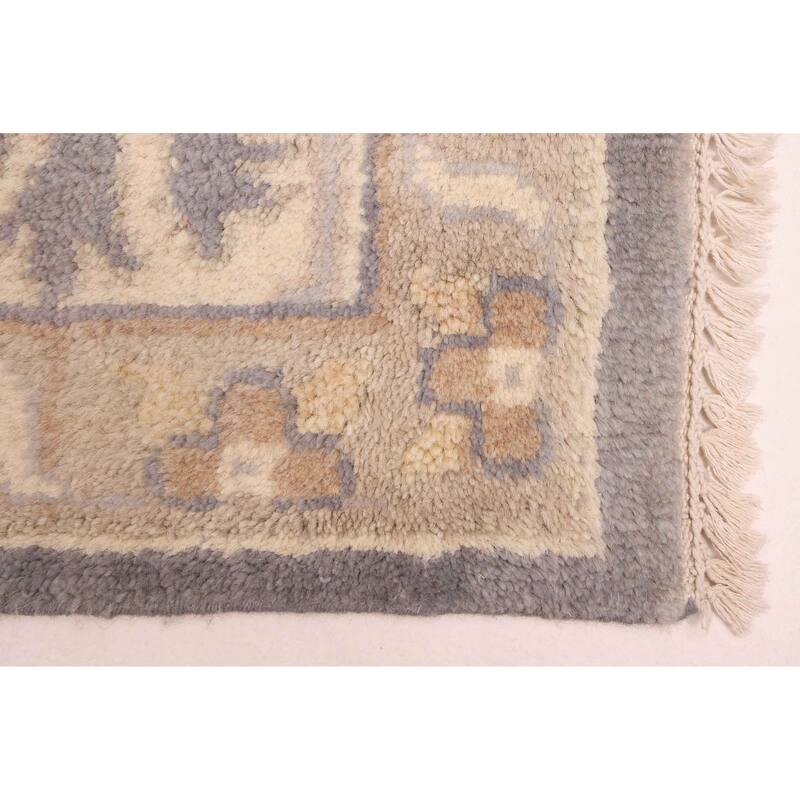 ECARPETGALLERY Hand-knotted Royal Oushak Dark Grey Wool Rug - 9'3 x 11'8