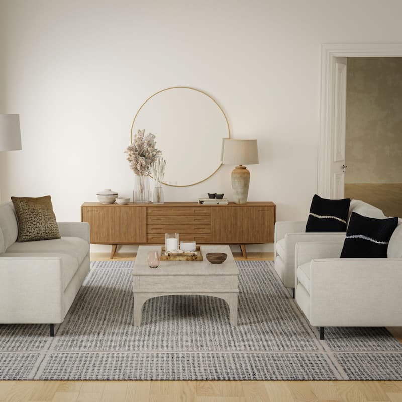 Alora Decor Maude Contemporary Hand-Tufted Bordered Area Rug