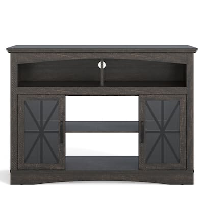47'' Farmhouse TV Stand with Adjustable Shelves