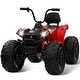 preview thumbnail 8 of 33, 24V Kids ATV, Two Seater Ride on Car 4WD Quad Electric Vehicle 4x100W Red