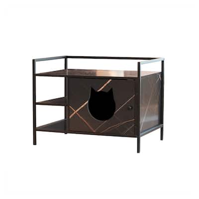 Furniture-Style Cat Litter Box with Concealed Enclosure - 21.30 in. W X 30.30 in. D X 23.20 in. H