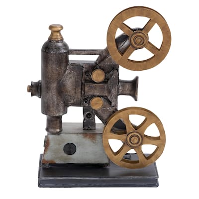 Metal Film Camera Decorative Sculpture - Black - Roche River Decor