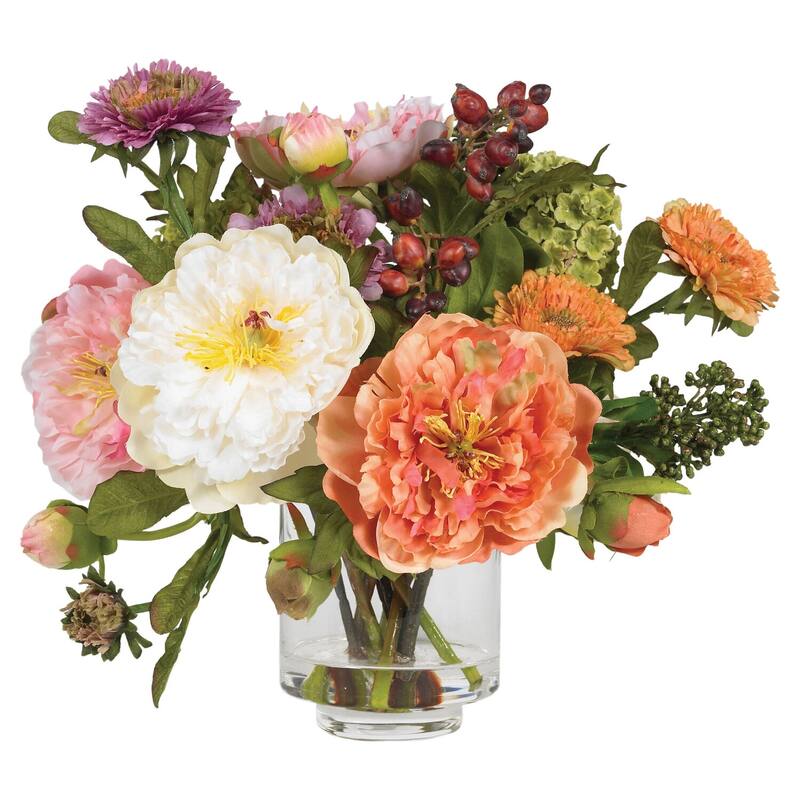 Silk Flower Arrangement Southwestern Decor Home Accent Vase Decor - 10