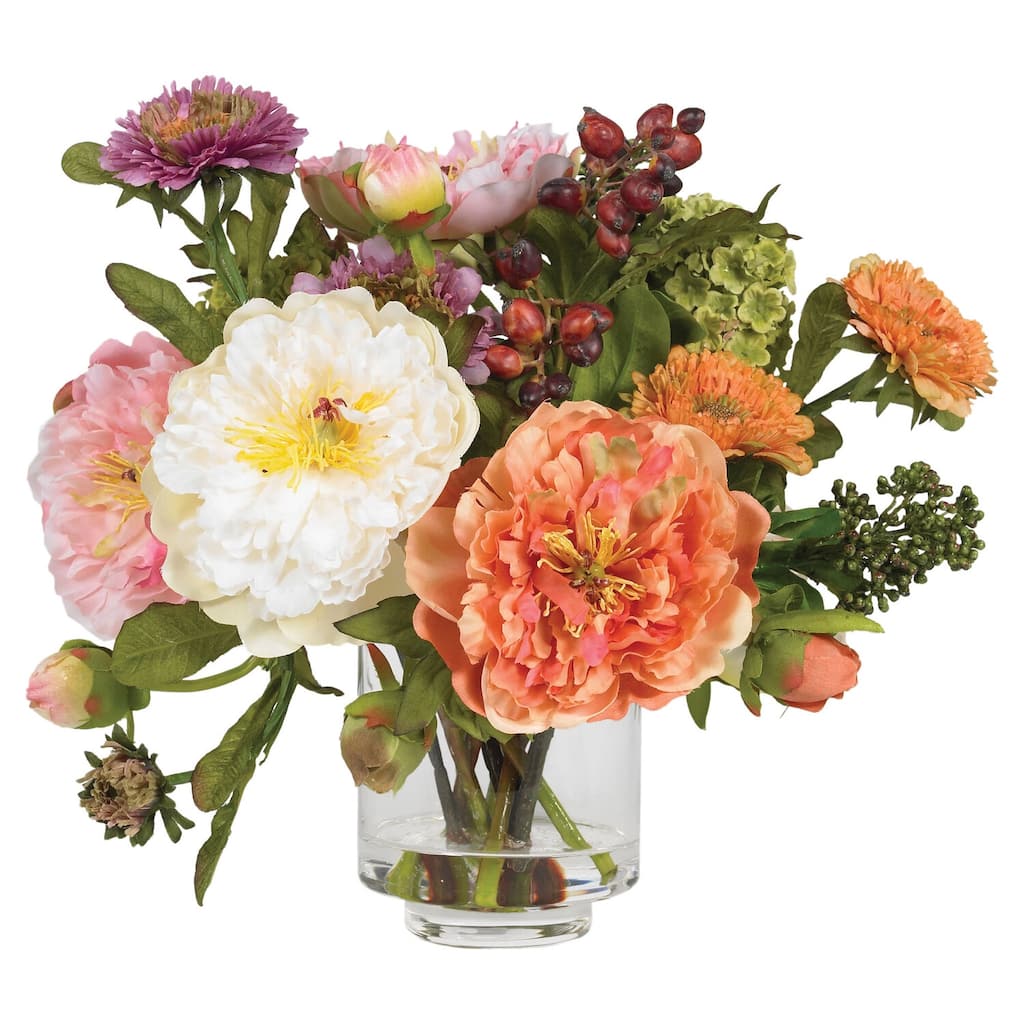 Silk Flower Arrangement Southwestern Decor Home Accent Vase Decor - 10