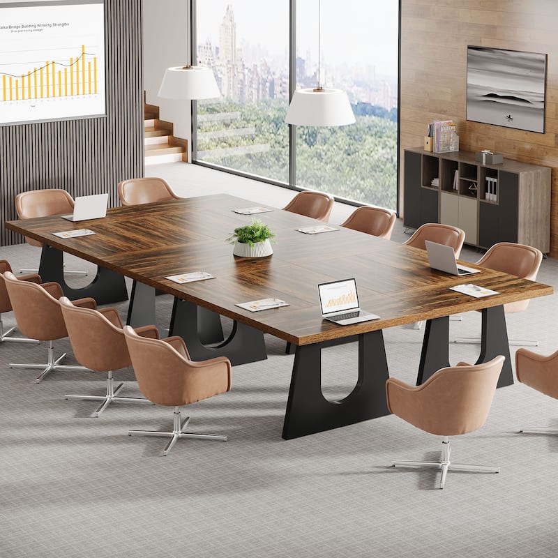 Wood Conference Table Oka Rectangular Office Meeting Room Desk