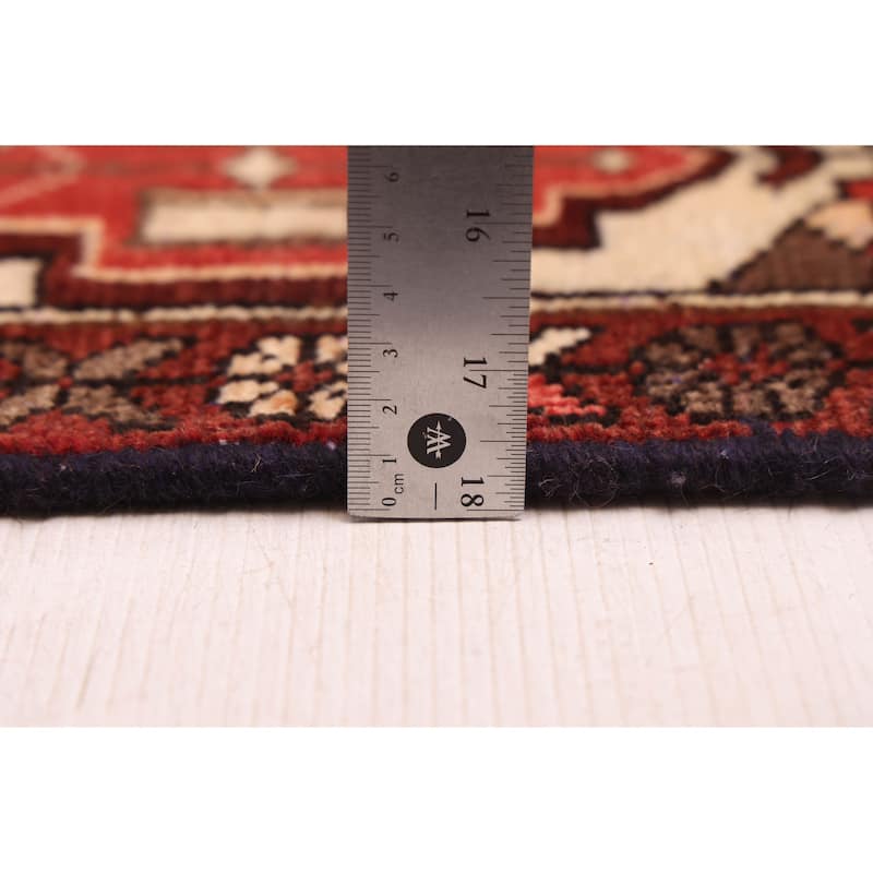 ECARPETGALLERY Hand-knotted Melis Vintage Red Wool Rug - 6'7 x 9'10