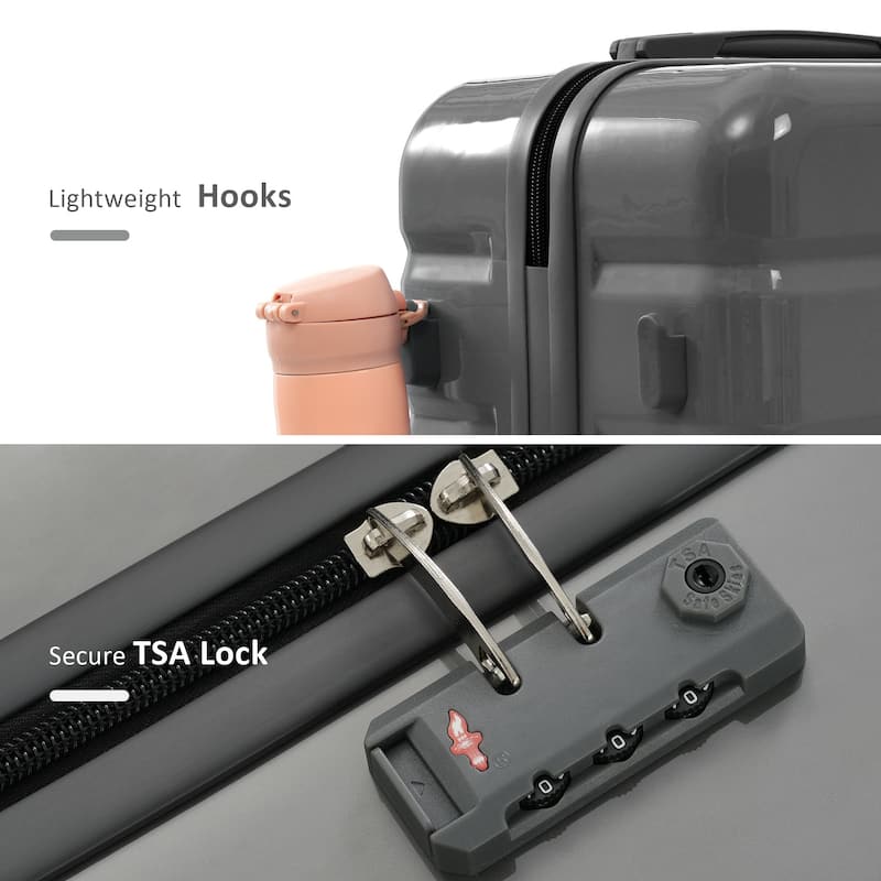 5 Piece Luggage Set with Expandable Duffel Bag