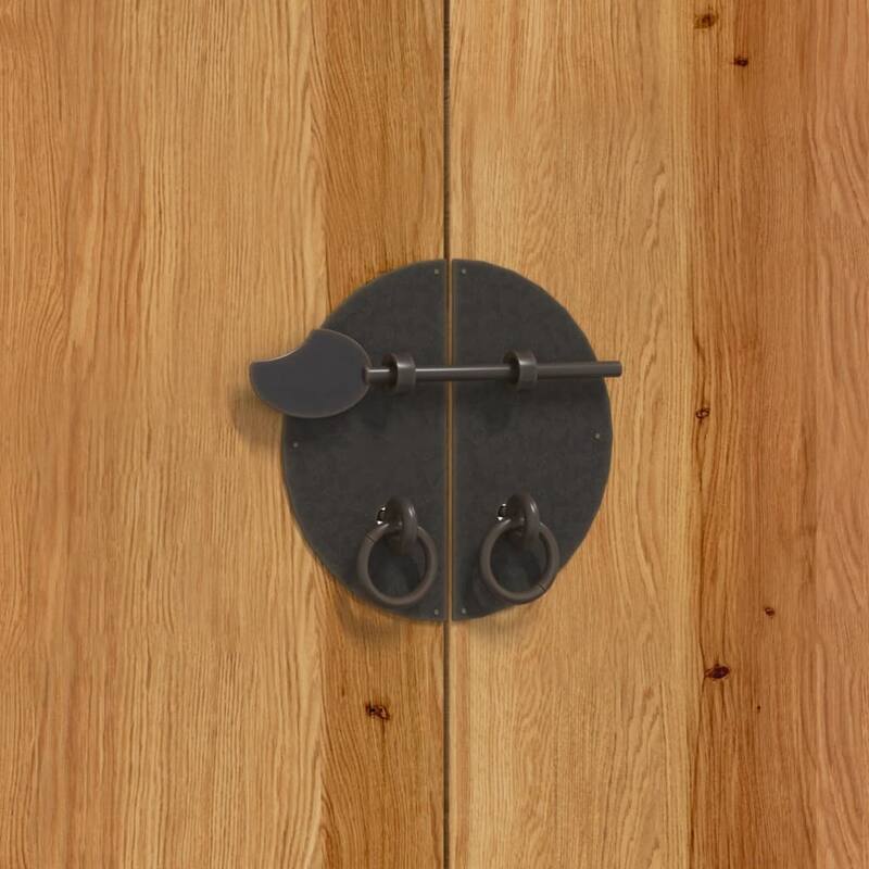 vidaXL Bathroom Furniture Set Wood Tone Solid Pine Wood