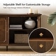 preview thumbnail 8 of 19, HULALA HOME Jane Transitional Solid Wood 58"Wide 4 Door Sideboard