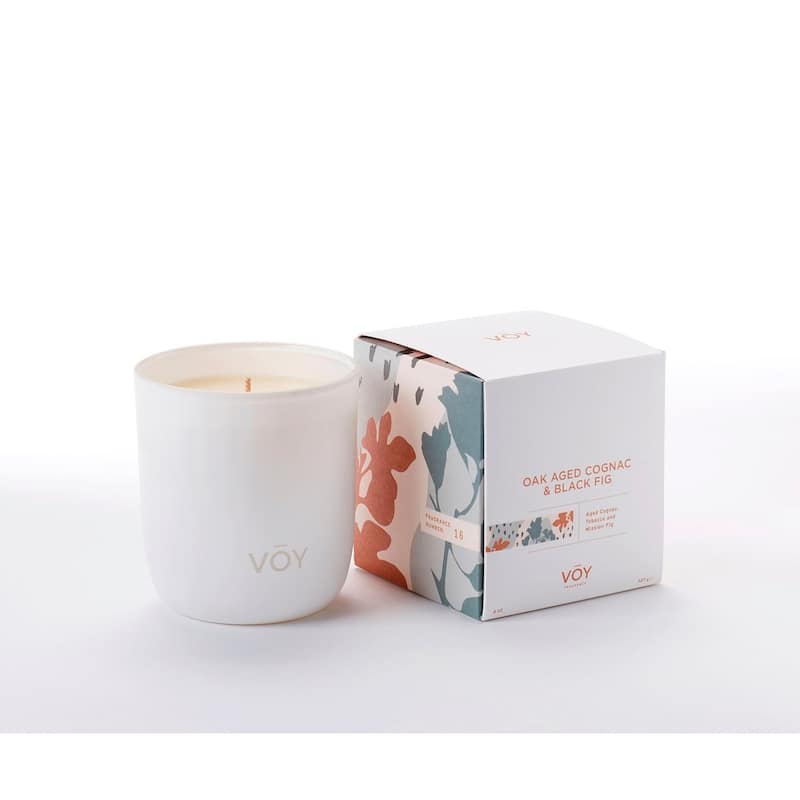 Oak Aged Cognac & Black Fig Scented Candle