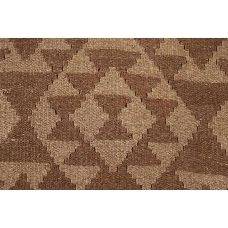 Tribal Kilim Oriental Area Rug Hand-woven Wool Carpet - 5'2" x 8'0"