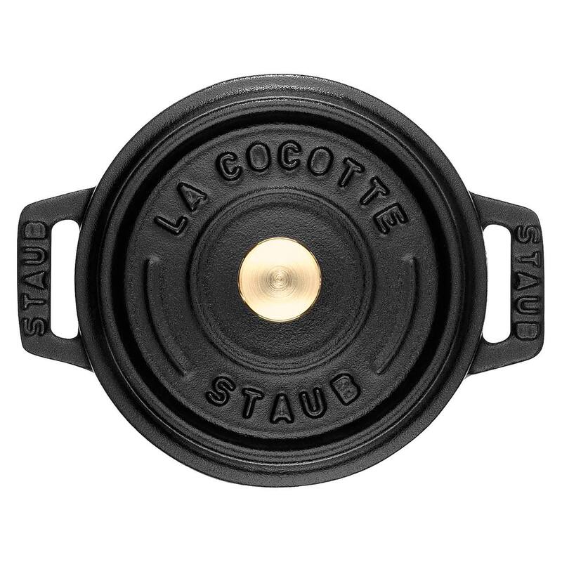 STAUB Cast Iron 0.25-qt Mini Round Cocotte