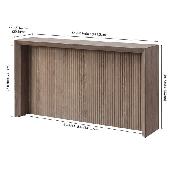 dimension image slide 3 of 5, Piedmont 56" Wide Rectangular Console Table