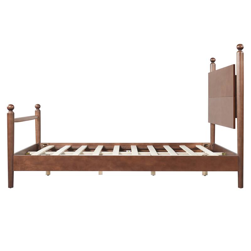 Christopher Knight Home Eldric Solid Poplar and Plywood Bed Frame with Headboard