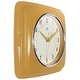 preview thumbnail 138 of 146, Infinity Instruments Retro 9.25-inch Square Wall Clock - 9.25 x 1.875 x 9.5