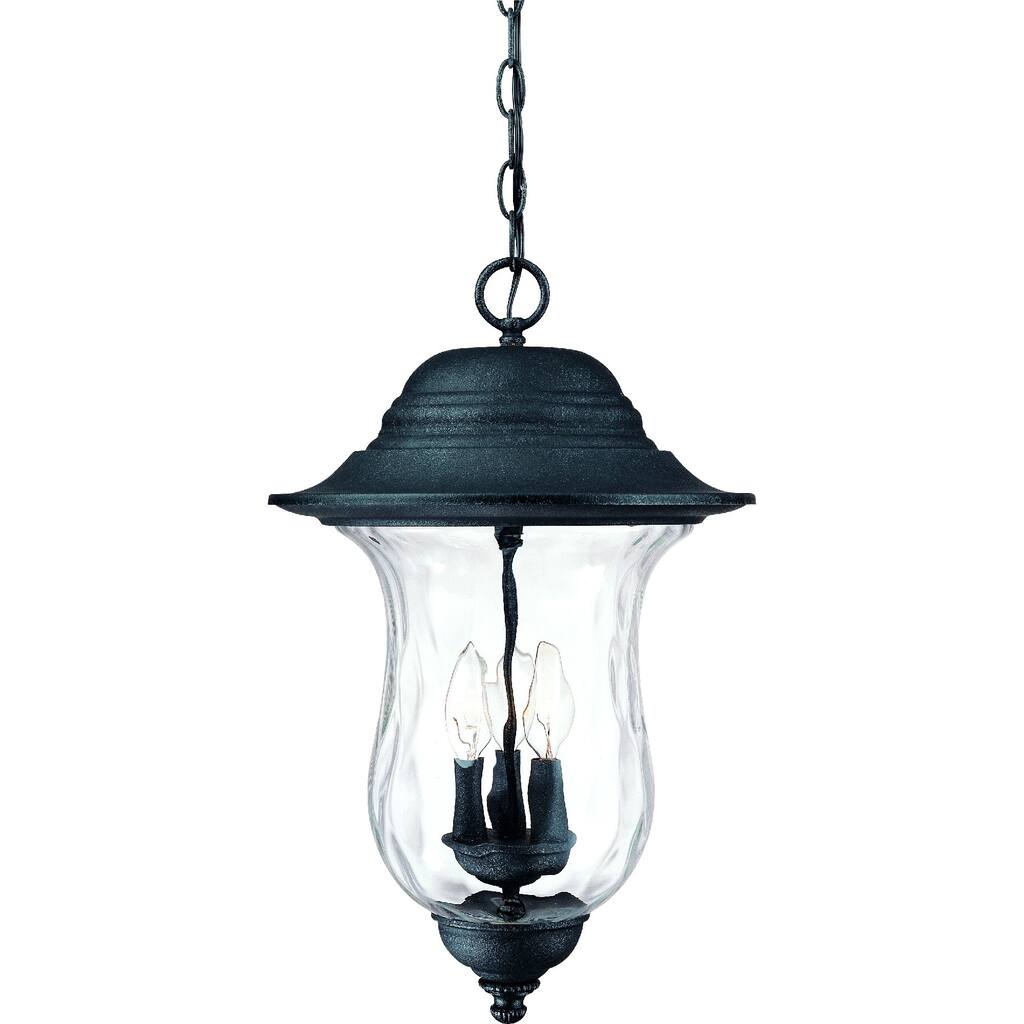 Volume Lighting Aurora 3-Light Antique Iron Outdoor Pendant - Antique Iron - N/A