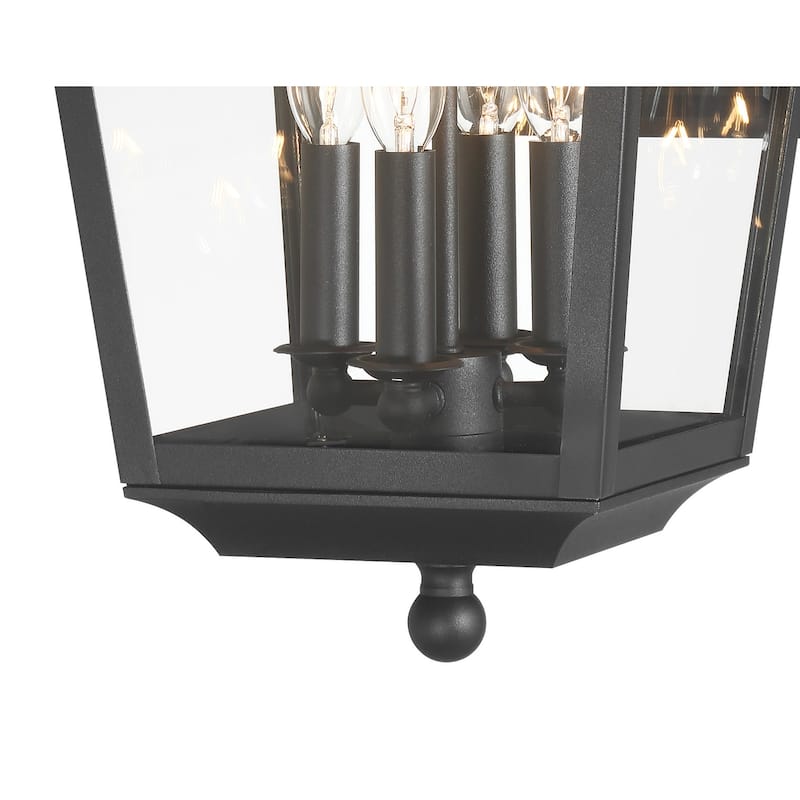 The Great Outdoors 73344 Altimeter 4 Light 22" Tall Outdoor Wall