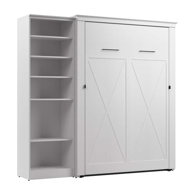 Key West Full Murphy Bed with Closet Organizer (88W) by Bestar