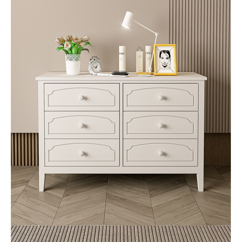 Big outlet white dresser