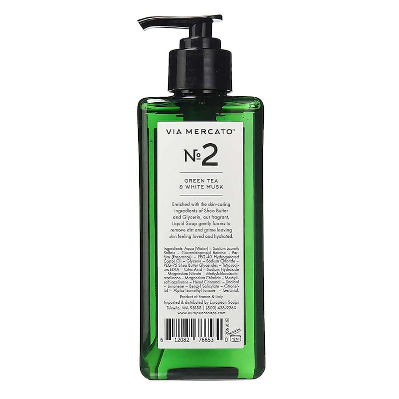 Via Mercato Liquid Hand Soap No 2 - Green Tea & White Musk