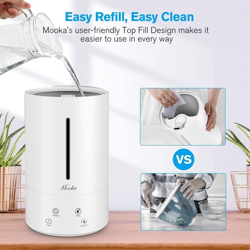 Cool Mist Humidifier, Top Fill 4.5L