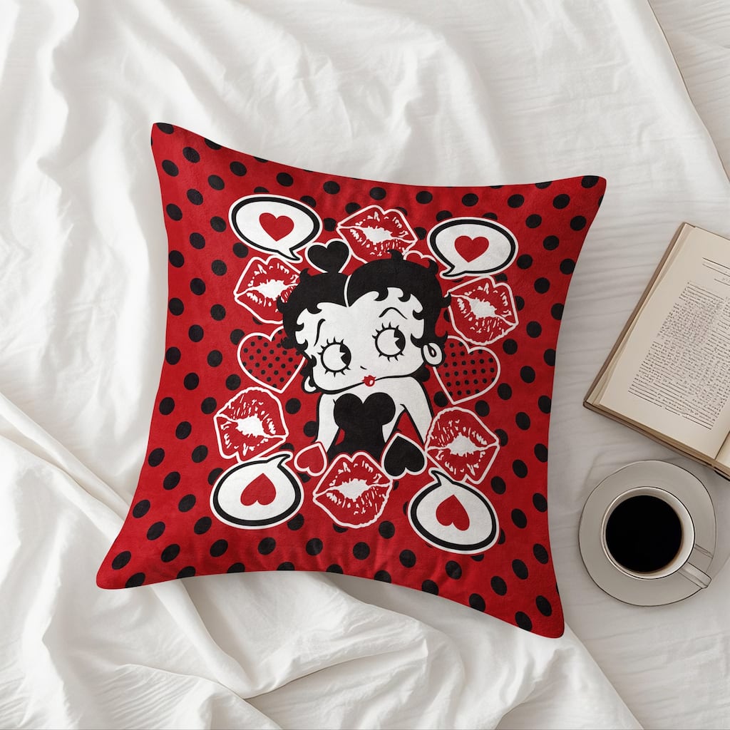 Betty Boop Pillow Cover, Decorative Pillow Cover Cushion Case