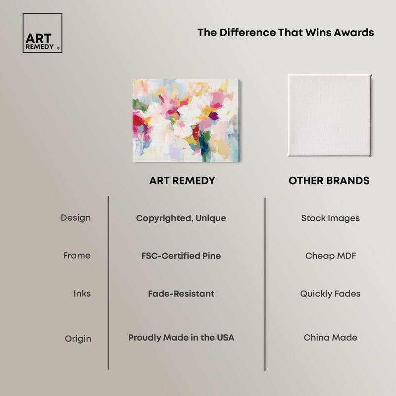 Saturated Colors I Canvas by Art Remedy, Gallery Wrapped