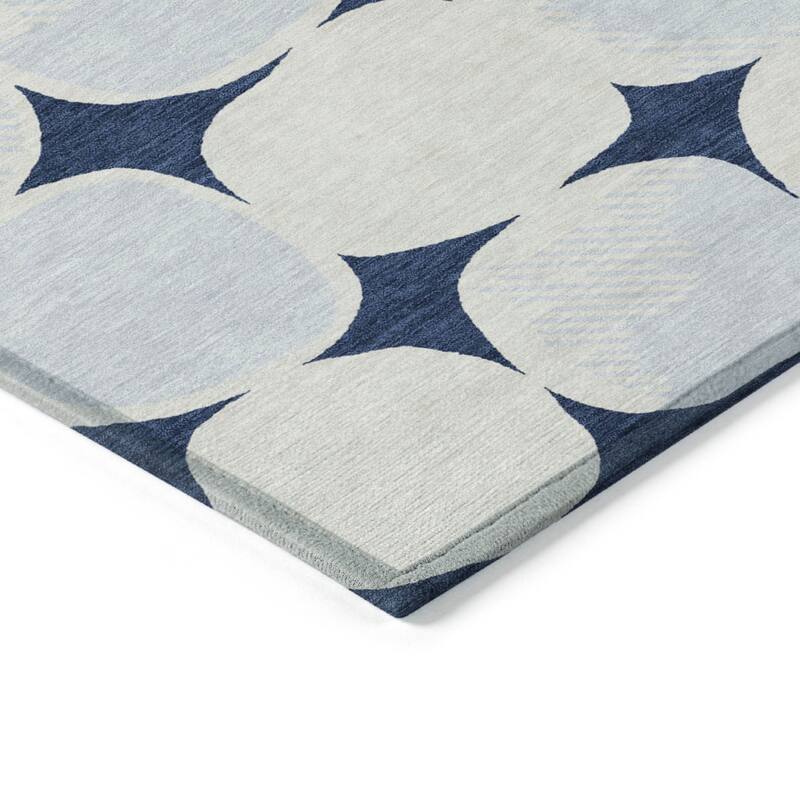 HomeRoots Abstract Transitional Rectangle Outdoor Rug