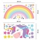 preview thumbnail 6 of 4, Walplus Magical Unicorn Rainbow Children Wall Sticker Nursery Decor