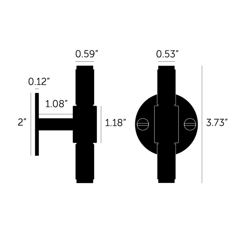 Buster + Punch UTB-024020 Cross 3-3/4" T Bar Luxury Bespoke Industrial