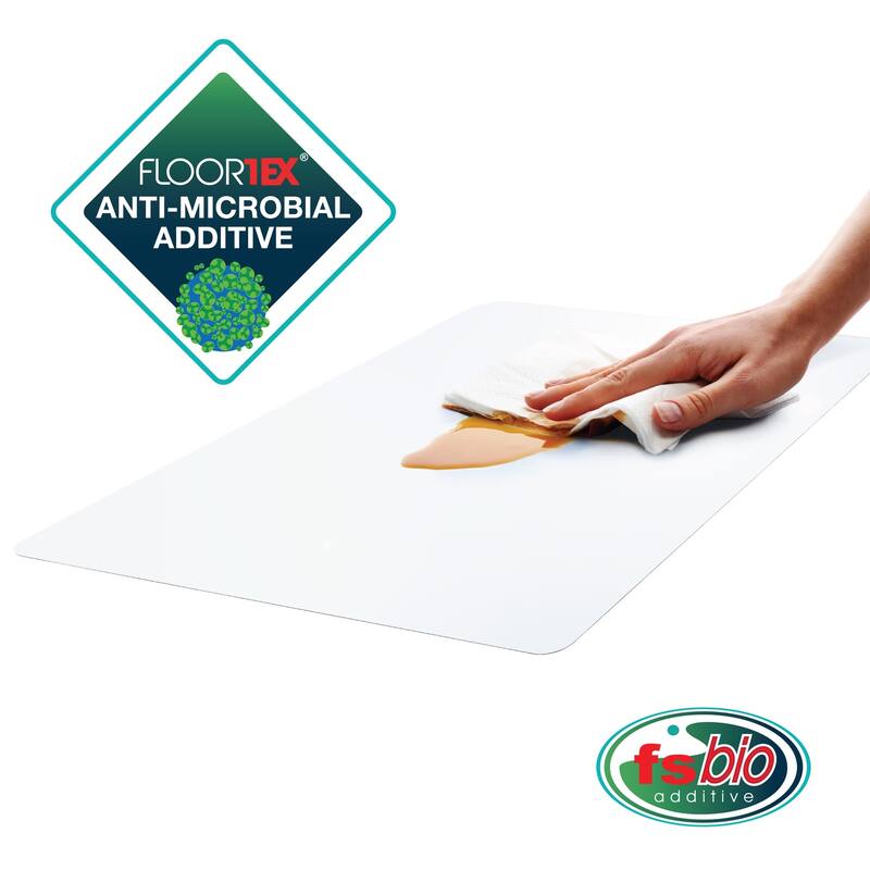 Desktex® Pack of 4 Anti-Microbial Vinyl Rectangular Desk Mats - 12" x 18" - 12"x18"