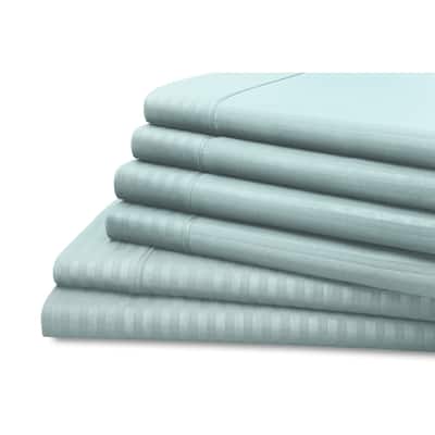 Hotel New York 6-Piece Dobby Stripe Sheet Set